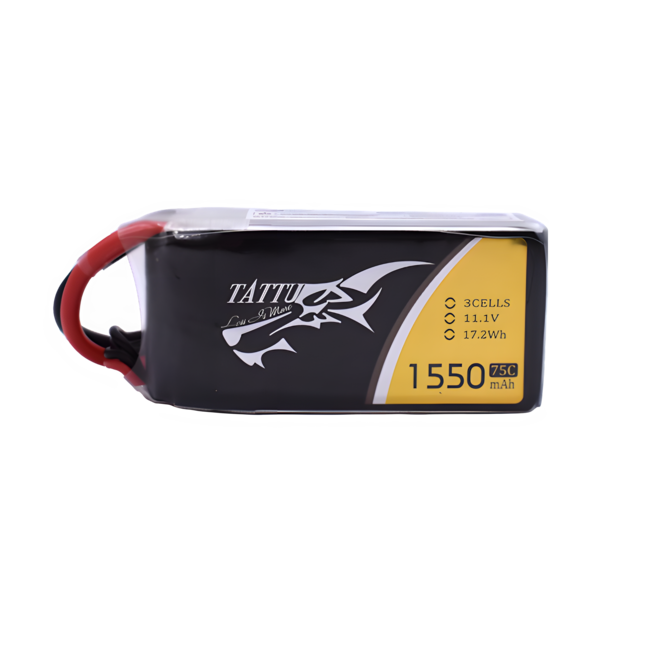 Аккумулятор Tattu 1550mAh 75C 3S 11.1 V LiPo XT60